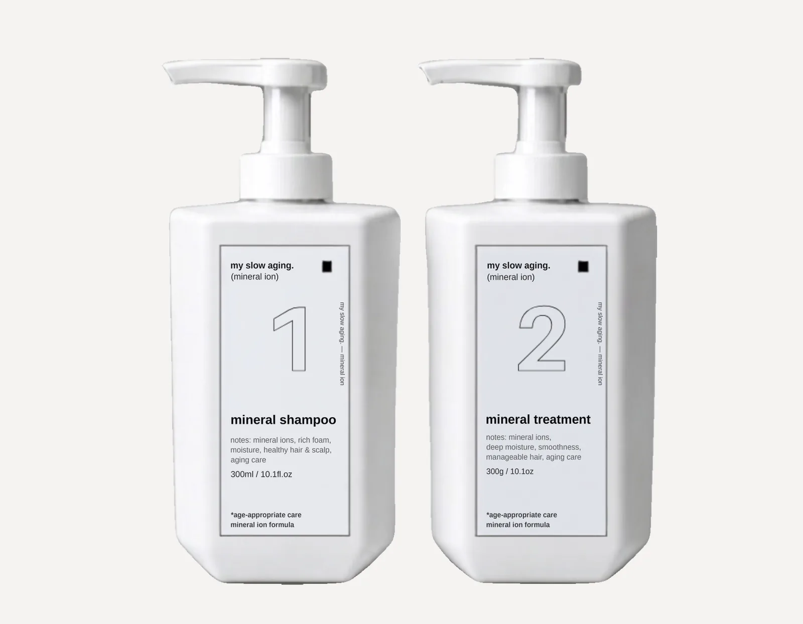 my slow aging. (mineral ion)  mineral shampoo / mineral treatment